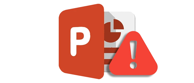 Иконка, свидетельствующая о сбое активации Microsoft PowerPoint
