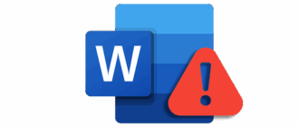 Символ, указывающий на проблему с активацией Microsoft Word