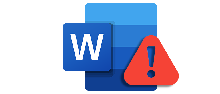 Символ, указывающий на проблему с активацией Microsoft Word