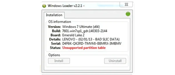 Ошибка "Unsupported partition table" при попытке включения Windows 7: причины и способы устранения
