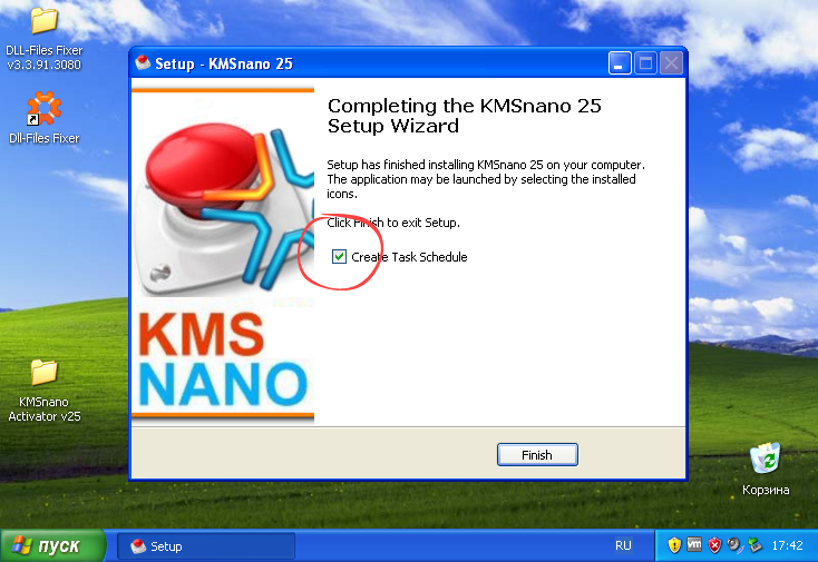 Корректная установка KMSnano